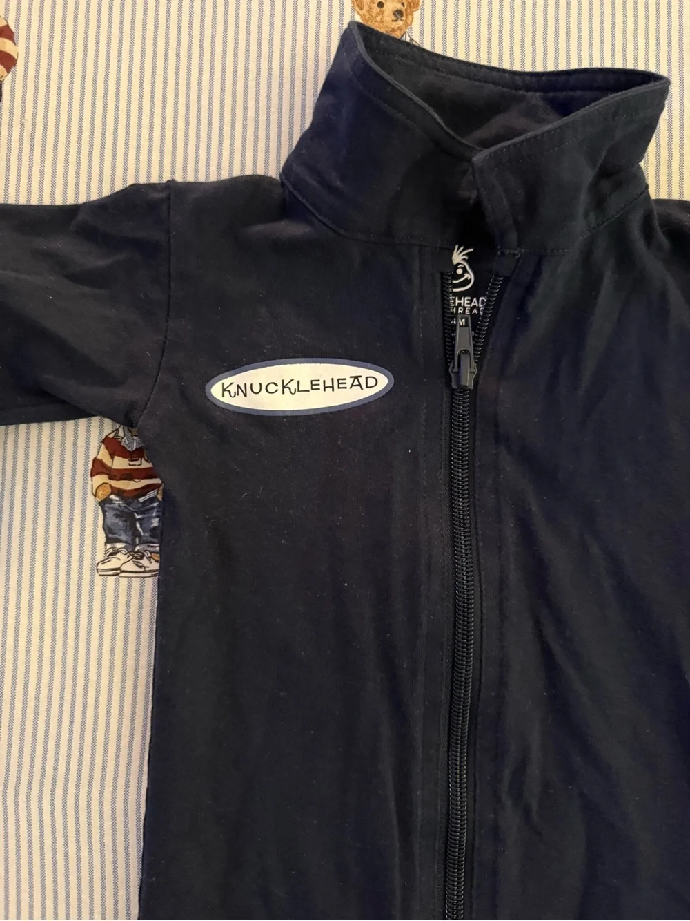 Knuckleheads Little Threads Navy Infant Mechanics Overalls…18-24 Months